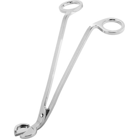 1 pièce Pince à bougie en acier inoxydable plaqué, en forme de cœur, outil de coupe-mèche (argenté) (1/5)