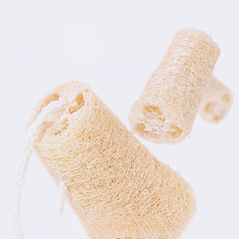 Seidenbürste – Topfbürste, Küchenbürste, Haushaltsreinigungstuch – Naturseidentuch – Topfbürsten-Set mit 4 Seidentüchern, 9–10 cm, mit Aufhängekordel