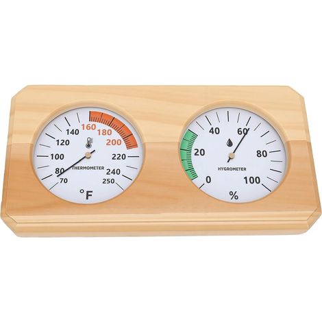 Saunathermometer, Wandhygrometer (70 ℉-250 ℉ horizontal) (1/5)
