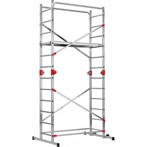 Hailo G60 échafaudage aluminium multifonctionnel 4,33m