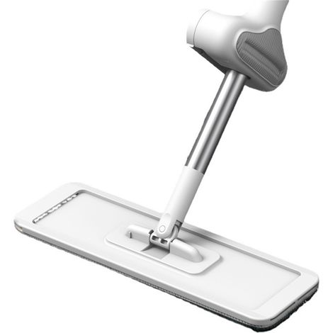 Serpillère Microfibre à Grande Surface avec Manche Long, 36 Plaques et 3 Lingettes - Nettoyage à Sec ou Humide Sans Essorage