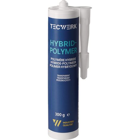 TECWERK 1K-Hybrid-Polymer weiß 440 g Kartusche mit hoher Festigkeit MS Polymer, Farbe: transparent