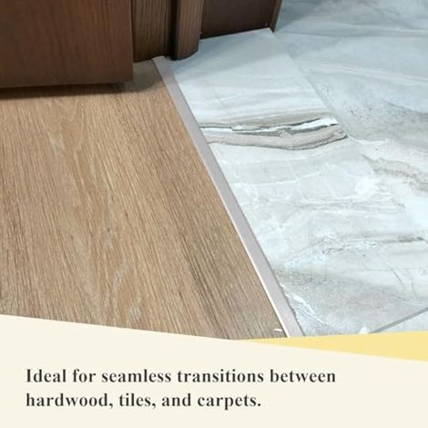 3 bâtonnets de finition en aluminium en forme de T, 0,9 m x 2 cm, argent (1/3)