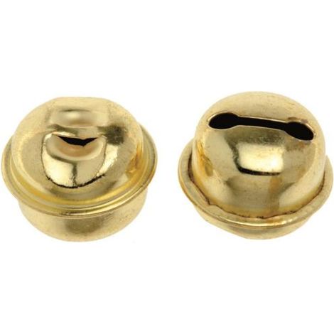 Glorex Rollenglöckchen 15 mm goldfarben, 8 Stück Bastelmaterial
