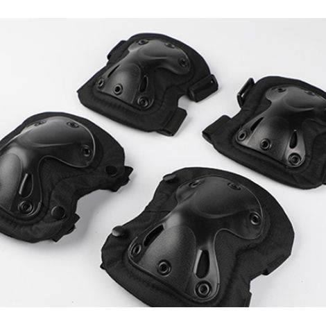 Set aus Knie- und Ellbogenschonern für Motorradfahrer (Erwachsene), aus Nylon (1/5)
