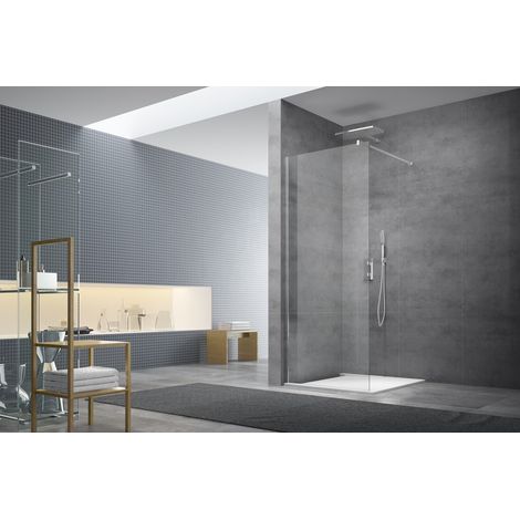 Swiss Aqua Technologies Walk-in Feststehende Walk-in-Duschgarnitur, Antikalk 117x200 cm (WI120-SET) (1/5)