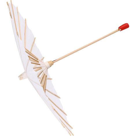 Parasol Décoratif Blanc en Papier pour Décoration Scolaire et Accessoire Photo (20cm) (1/5)