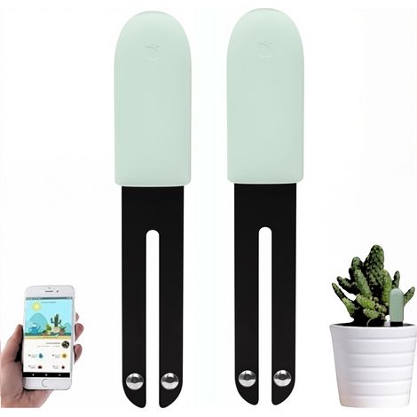 Fuleadture 2 pezzi di cura dei fiori, monitoraggio intelligente delle piante, prodotti floreali, monitoraggio delle piante, prato del giardino, fertilità dell'acqua del suolo (1/4)