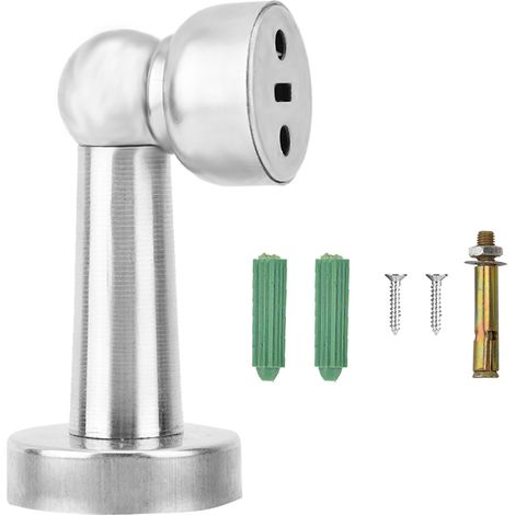 Ortviai Serrure magnétique porte avec anti-collision robuste en acier inoxydable argent (1/3)