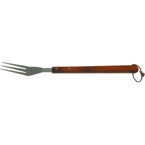 Montana forchettone in acciaio con manico in legno per barbecue forchetta da cucina