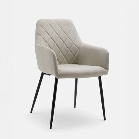 Set 2 poltrone da salotto con gambe in metallo Mimaro