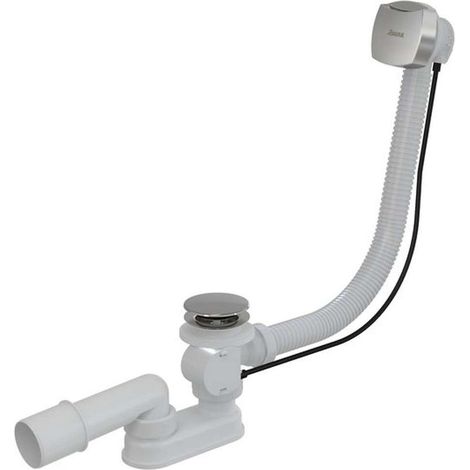 Set d'écoulement et trop-plein de baignoire, longueur 570 mm, bowden, chrome X01507 (1/3)