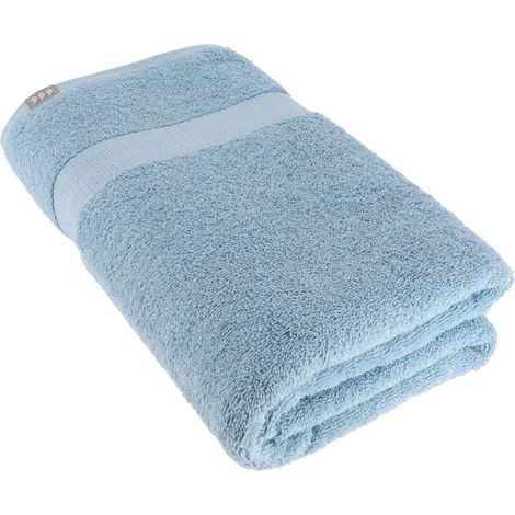 Toalla de baño 90x150 cm 100% algodón - azul claro - Tendance (1/2)