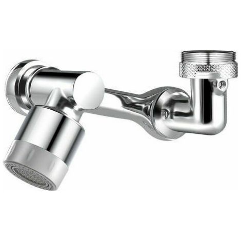 Rallonge de robinet pivotante à 1080 degrés avec filtre anti-éclaboussures et douchette pour cuisine (1/4)