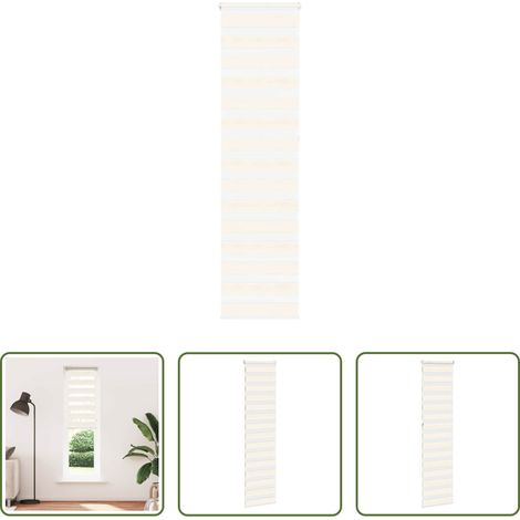 vidaXL Marmorbeige - Doppelrollo Marmorbeige 55x230 cm Stoffbreite 50,9 cm Polyester (1/5)