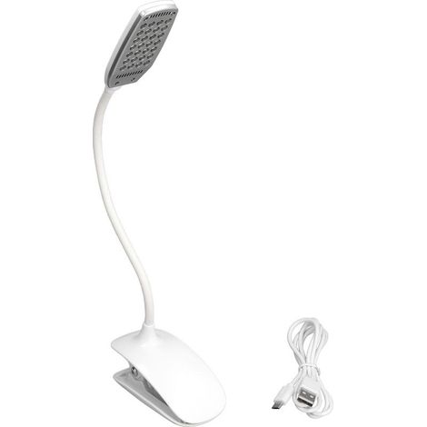 Lamp of Table foldable to Clip LED, 28LED, Protection of eyes, lamp of reading Rechargeable by USB with battery, for dortoir and desk (1/5)