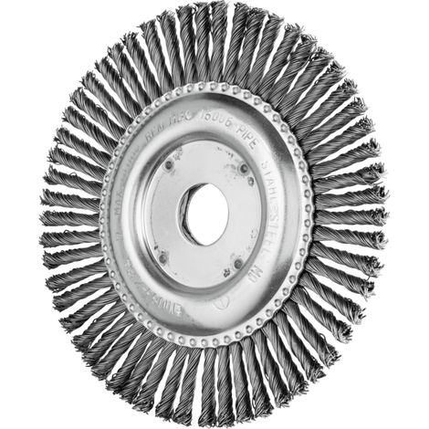 PFERD TOOLS PIPELINE Bürste gezopft RBG Ø 150x6x22,2 mm Stahl-Draht-Ø 0,50mm Winkelschleifer 10 Stk