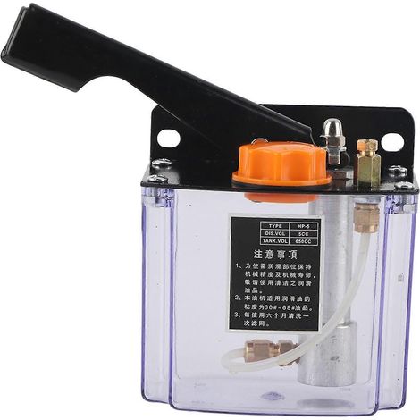 HP-5L Handschmierpumpe, linksseitig betätigt, 650 cm³, für CNC-Werkzeugmaschinen