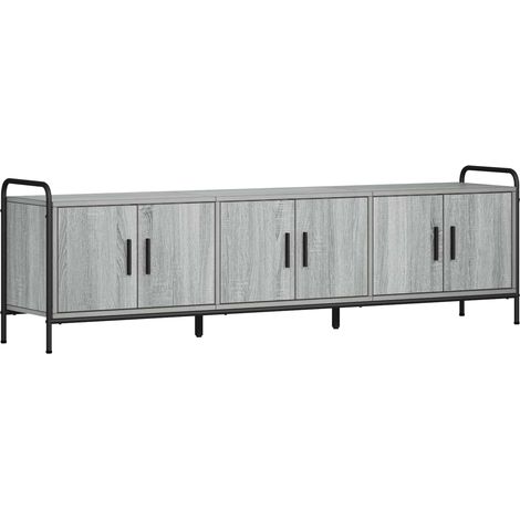 TV Cabinet 167.5 x 33 x 50 cm Grey Sonoma Engineered Wood vidaXL (1/5)