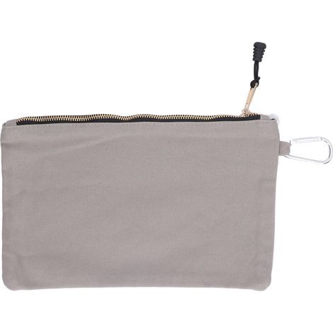 Sac de rangement avec fermeture zip - Poche multifonction imperméable en toile avec mousqueton (1/5)