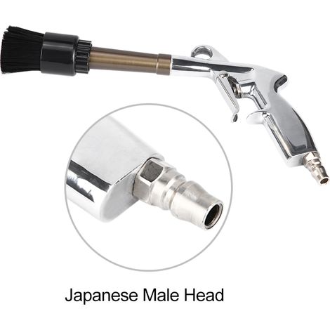 Pistolet de nettoyage intérieur auto haute qualité, tête en alliage, lavage à air pulsé pour voiture, embout mâle japonais (1/3)
