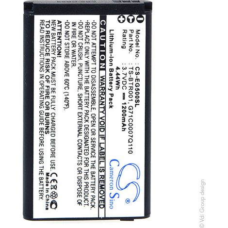 NX - Batterie téléphone, smartphone, GSM pour Toshiba 3.7V 1200mAh - 00015688G71C0007Q1 (1/2)