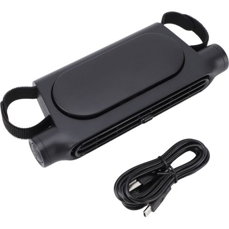 Ventilatore di raffreddamento USB per sedile auto, multifunzione, efficiente, silenzioso, sicuro, senza pale, poggiatesta del sedile posteriore, potente turbo, nero A (1/4)