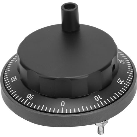 Générateur d'impulsions CNC 5 V 80 mm 6 broches, volant noir, 100 PPR, encodeur rotatif (1/5)