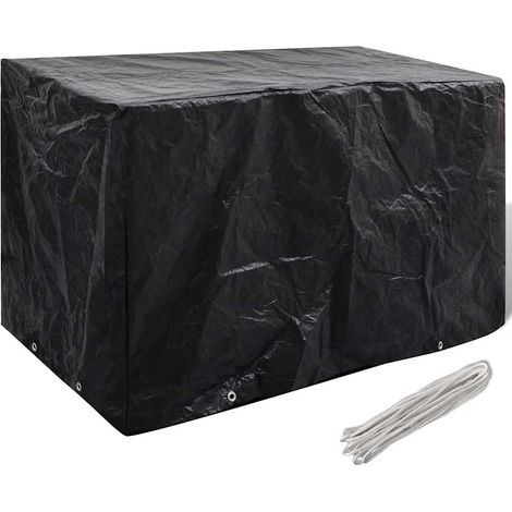 Housse pour mobilier de jardin - Housse de salon de jardin 8 œillets - résistante à l'eau - 140x70x90 cm 4551572 (1/5)