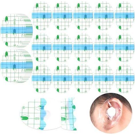 Protection Oreille Piscine Enfant 100 PCS Cache Oreille Piscine Enfant avec Centre Absorbant Double Protection et Étanche Efficace (1/5)