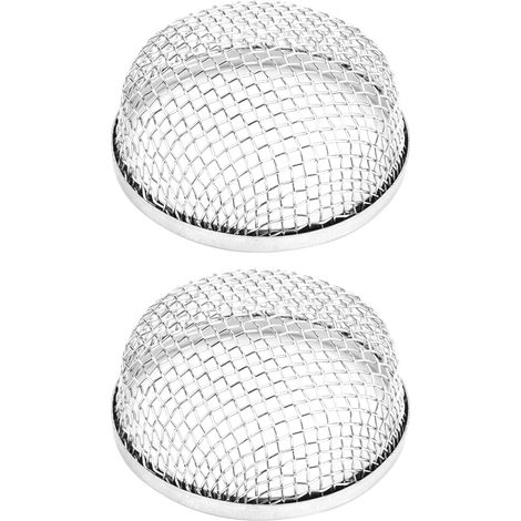 2 pièces couvercle en acier inoxydable anti-insectes pour bouche d'aération de camping-car VR avec attaches à ressort (1/5)