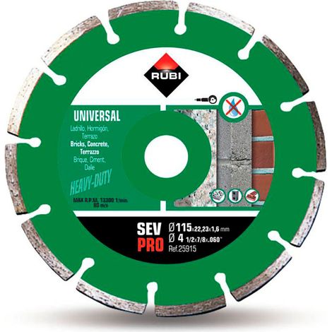 RUBI-DISQUE DIAMANT GÉNÉRAL SEGMENTÉ GÉNIE, 25915 (1/2)