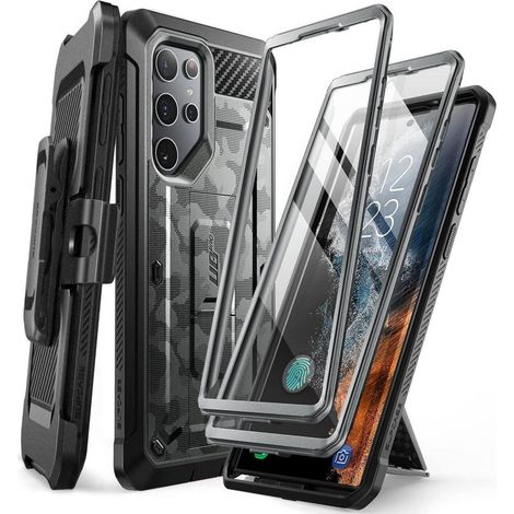 Coque robuste pour Samsung Galaxy S22 Ultra 5G avec clip ceinture et 2 cadres avant (1/5)