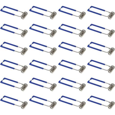[NEVER USED] Pack of 24 spring clips for recessed spotlight GU10 MR16 1.5 x 60 mm