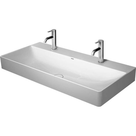 Duravit DuraSquare Möbelwaschtisch, 100x47cm, 2 Hahnlöcher, ohne (1/3)