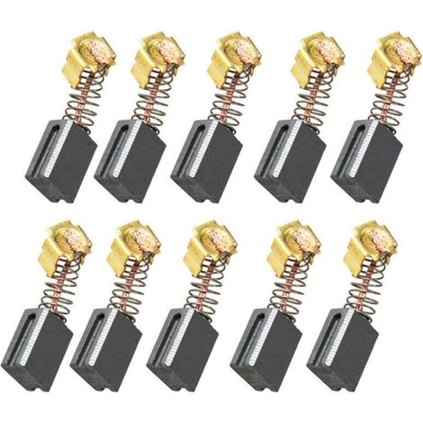 Lot de 10 charbons pour moteur électrique, balais en carbone 6 mm x 9 mm x 12 mm, pièces de rechange pour outillage (1/5)