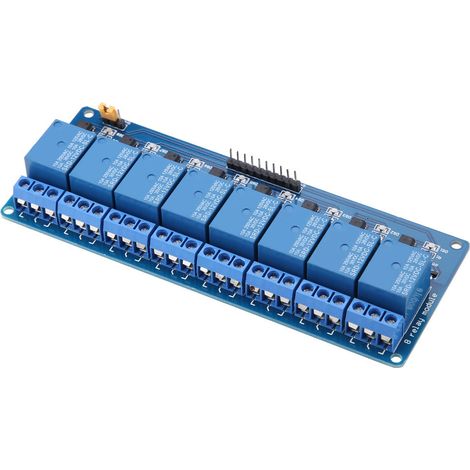 Module relais à déclenchement bas niveau 8 canaux avec optocoupleur 12 V (1/5)