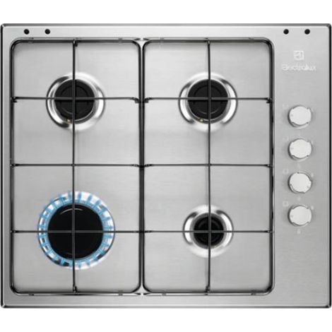Electrolux EGS6404SX Acciaio inox Da incasso 60 cm Gas 4 Fornello(i) (1/5)