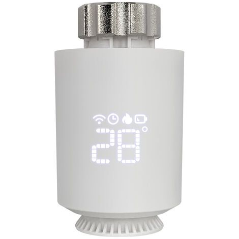 Intelligentes Heizkörperventil, intelligentes Thermostatventil, intelligenter Thermostat, steuerbar per Mobil-App (1/5)