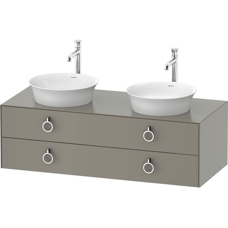 Duravit White Tulip, meuble sous-lavabo suspendu, largeur 1300 x