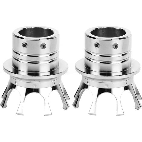 Couvercles de couronne CNC en alliage d'aluminium pour axe avant de moto - Personnalisation chromée (1/5)
