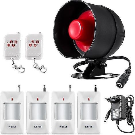 CREA Wireless Siren Horn With Motion Detector, Burglar Alarm System (1/4)