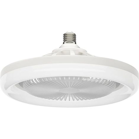 LED-Ventilatorleuchte, E27-Lampenfassung, drehbare Mini-Deckenventilatorleuchte mit Fernbedienung