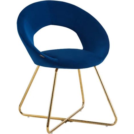 Lot de 4 Chaises BUBBLE Gold velours - écru