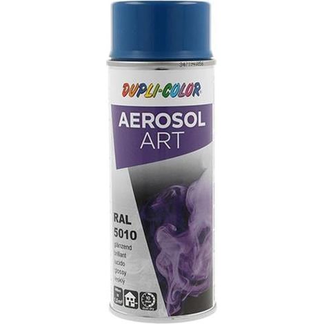 Pintura en aerosol azul genciana brillante RAL 5010 400ml bote de spray (1/2)