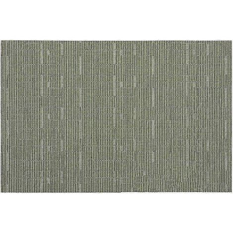 Set de table style européen, antidérapant, isolant thermique, imitation bambou, couleur unie (1/5)