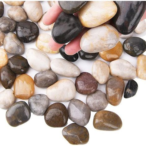 Pierres Décoratives De 1,8 kg, Galets Naturels Polis De 2 à 4 cm Pour Pots De Fleurs, Aménagement Paysager, Remplissage De Vases, Plantes Succulentes, Aquariums Et Décoration De Jardin (1/5)