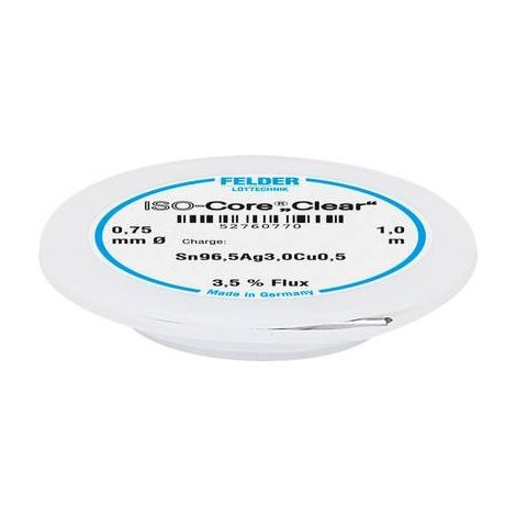 Felder Modelo Pro Bobina de estaño para soldar transparente 1000 mm
