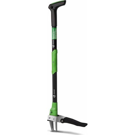 ® Désherbeur manuel longue manche 1m - Acier inox - Extracteur mauvaises herbes - Arracheur racinaire pour jardin et pelouse (1/5)
