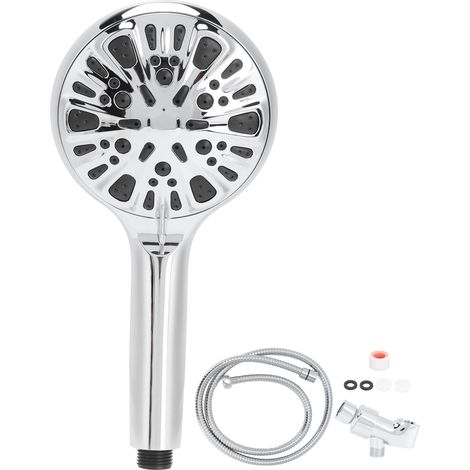 Douche à main haute pression 9 jets, G1/2, accessoire de salle de bain, kit de pommeau de douche (1/5)